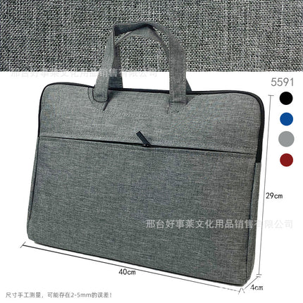 Multi-functional Briefcase Storage Handbag File Bag Large Capacity Meeting Bag Business Office Storage File Bag