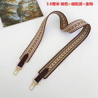 3.8cm coffee color + coffee leather / [silver hook]