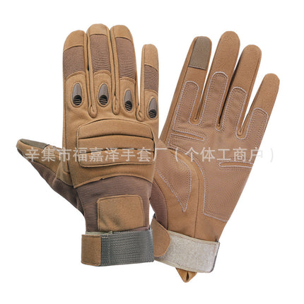 Cross-Border Wholesale Touch Screen Gloves Men's Tactical Gloves Armor Outdoor Mountaineering Cycling Gloves Anti-Wear Sports Gloves