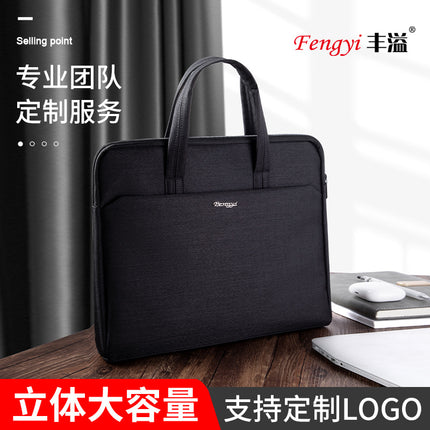 Wholesale Fengyi 8607 Large-Capacity Office Handbag Information File Bag Business Bag with Customizable Logo