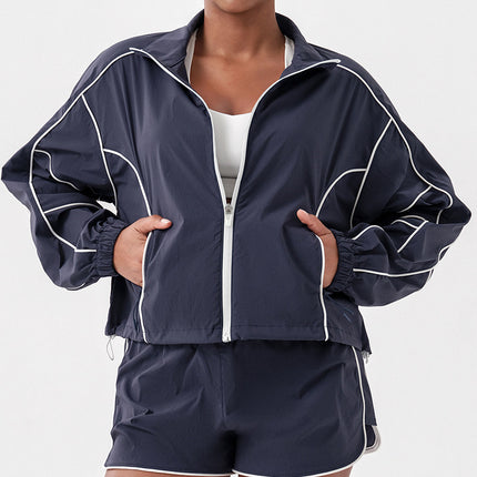 New Quick-drying Tennis Coat Women's Running Long-sleeved T-shirt Sports Top Outdoor Badminton Slimming Fitness Clothes