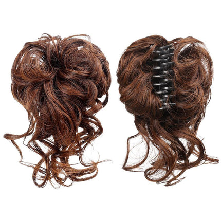 Marubeni Head Fluffy Wig Hair Accessories Hair Accessories Realistic Girls Comfortable Black Soft Durable Styling Increase Display
