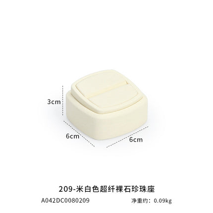 Yayu solid wood bare Diamond Pearl plate jewelry tray jewelry display plate Diamond bare Diamond Wenwan gem storage tray