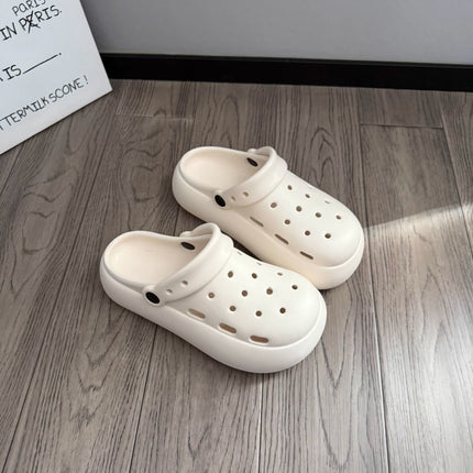 Trendy Outdoor Comfortable Breathable Thick-Soled Non-Slip Clogs for Women 2026 Summer New Slip-On Closed-Toe Sandals