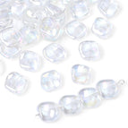 12 × 11mm thick, about 5mm aperture, about 1mm20 pieces/bag / Crystal White