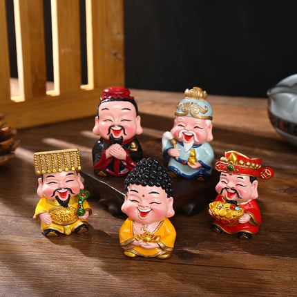Fuxing Linmen God of Wealth Decoration Office Home Living Room Decorations Hallway Opening Housewarming Gift