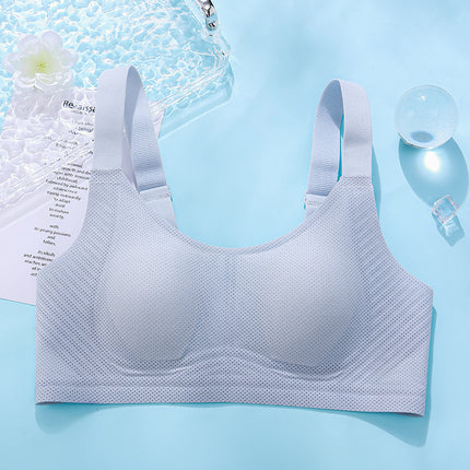 plus size Underwear Women's Ultra-thin Large Chest Small Full Cup Breast Anti-sagging No Mark Cool Breathable Bra
