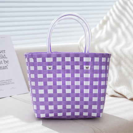 PVC Woven Tote Bag / Sac Tressé PVC