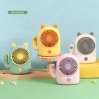 5624B lucky cat fan [two gears + night light]]