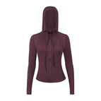 Eggplant purple df hooded jacket / 12/xxxl code