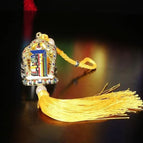 Golden ten aspects of freedom [added diamonds] yellow rope