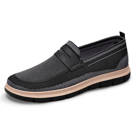 Men's Shoes Summer New Cross-border sneakers British Style Casual Shoes Lazy Slip-on Dad Shoes All-match Single-layer Shoes