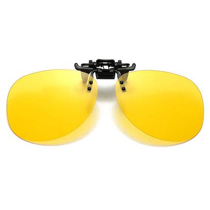 Popular Toad Mirror Sunglasses, Polarized Clip-On Night Vision Goggles for Men and Women, Flip-Up Glasses Clip-On Manufacturer Direct