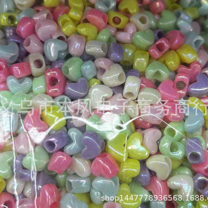 Acrylic light color plated AB colorful diy children beaded material candy AB colorful beads jewelry accessories