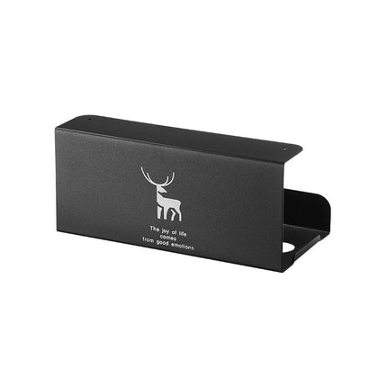 Kitchen Tissue Holder Wholesale Punch-free Cabinet Creative Carbon Steel Paper Box Hanging Household Paper Hanging Paper Storage Rack