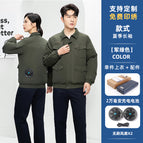 Air-conditioned suit [military green] (top + accessories) 20,000 mah battery / XXXXL（190）