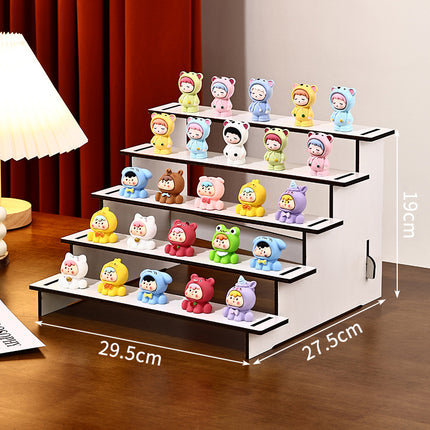 Live Broadcast Display Doll Rack 2-5 Layers Display Rack Small Ornaments Storage Desktop Storage Rack Hand-Made Display Ladder Rack