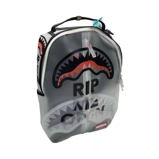 Sports Backpack Sg Spoof Shark Sexy Student Transparent Large Capacity Trendy Brand Backpack Leisure Travel School Bag