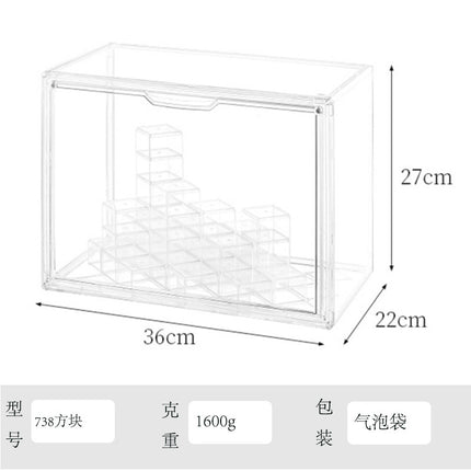 Blind Box Storage Display Stand Desktop Transparent Dustproof Acrylic Lego Bubble Mate Storage Cabinet Hand Display Box