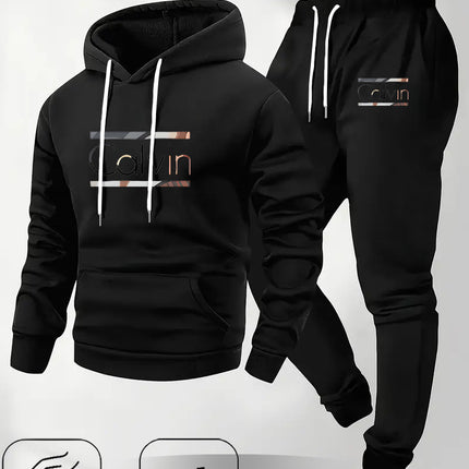 2025 Men's Clothing Cross-Border European and American New Men's Hooded Sweatshirt Autumn and Winter Fashion Fleece 250g Hoodie