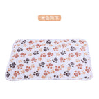 60*40cm / Creamy-white dog paw blanket