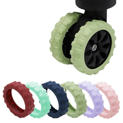 Explosions Caster Shoes Luggage Wheel Silicone Protective Cover Mute Anti-wear Shock-proof Luggage Case Caster Cover