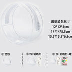 12cm face bag (empty) / Transparent