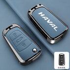 [haval d model trunk + unlock button] double-sided leather with lychee pattern blue
