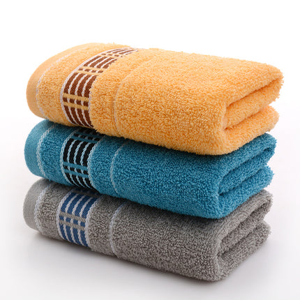 Wholesale cotton plain gold towel daily necessities face towel wedding gift Net red belt soft absorbent towel