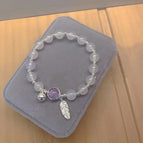 [Leaves] Agate White Lavender
