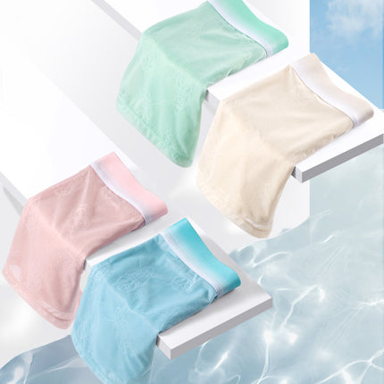 Chinese Valentine's Day Gift Men's Ice Silk Shorts Mesh Quick-Drying Boxer Briefs Summer Ultra-Thin Breathable Fashion