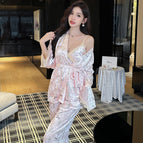 017 pink tulip three-piece set / M