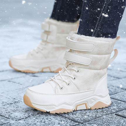 Children's Snow Boots 2026 Winter New Style, Fleece-Lined and Thickened for Warmth, Northeast Cotton Boots, Girls' High-Top Snow Boots Wholesale