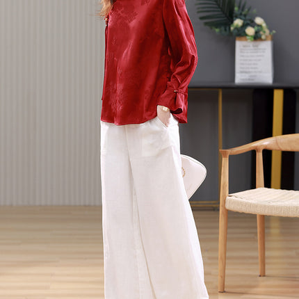 New Chinese style suit women's spring and autumn 2024 new mother with a set of beautiful fashion casual two-piece set