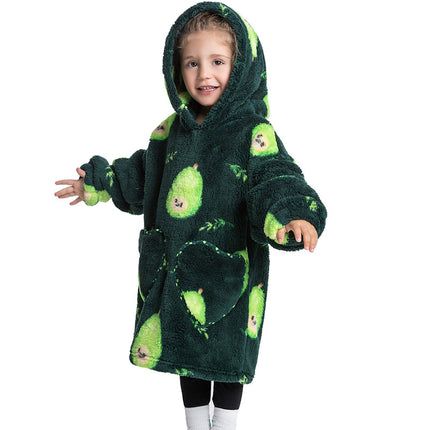 Blanket Hoodie Wearable Blanket Sweatshirt Oversized Warm Pullover Lazy Sweatshirt Small