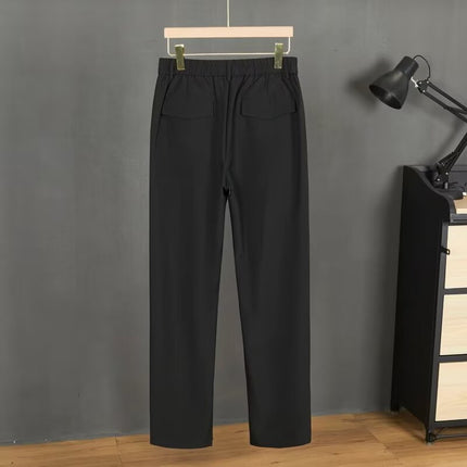 High-Quality Semi-Elastic Summer Thin Straight Loose Drape Sports Dance Floor-Length Pants Unisex Trousers Dress Pants