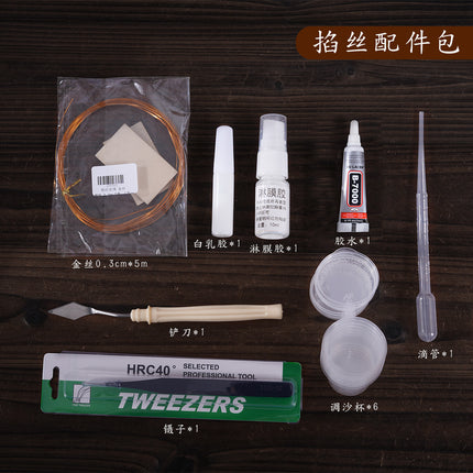 Bring your own line bottom embryo bamboo stick non-heritage handmade cloisonne enamel diy bookmark with line draft bottom tire cloisonne gift