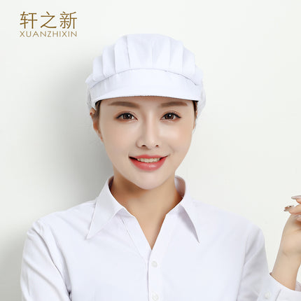 Breathable Net Hat Catering Special Kitchen Chef Food Factory Workshop Anti-oil Smoke Dust-proof Anti-hair-drop Working Cap Female