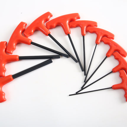 T-type plastic handle hex wrench L-type flat head with handle hex wrench electrical repair screwdriver