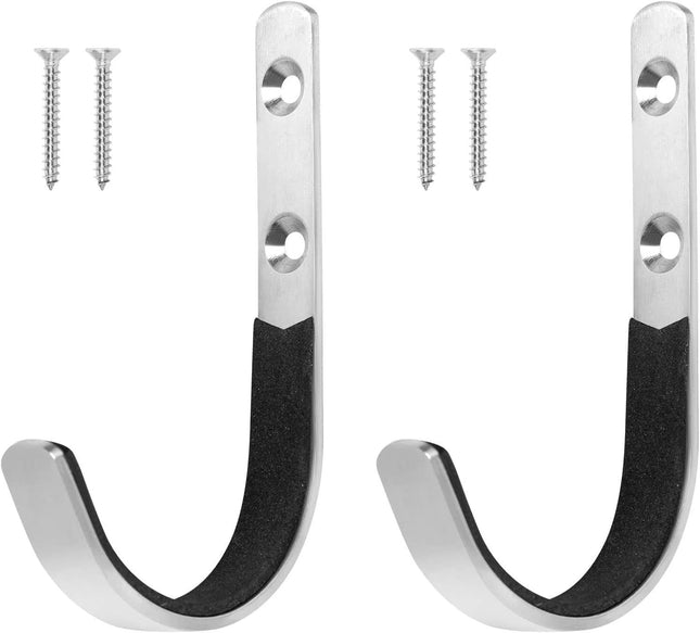 Cross-border Rifles Shotgun Hooks 2Pcs wall-mounted gun rack metal storage hook J-hook