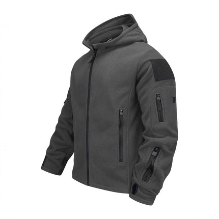 Cross-border New Hot in stock Men's Outdoor Warm Fleece Cold-proof Charge Clothes Style Hat Clothes Hooded Outer Jacket