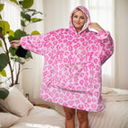 Pink leopard print / One size fits all: length 110cm / bust 160cm / weight 850g