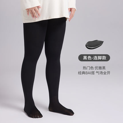 Base socks women's stockings spring and autumn plus size skin color light leg artifact pantyhose women's autumn and winter fleece-lined thickened water light socks