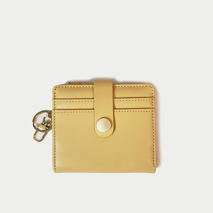Ins Wallet Women's Short Multi-Functional Keychain Zipper Card Holder Coin Purse Women's Leather Wallet New Portable