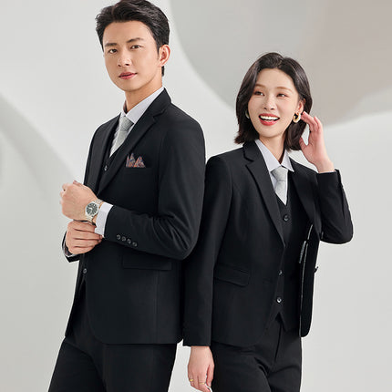 Autumn and Winter New Elastic Suit Suits for Men and Women, Business Formal Wear, Professional Wear, Work Clothes, Work Clothes Wholesale