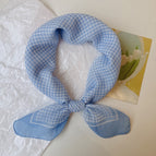 Comparable to small plaid sky blue / 58x58cm