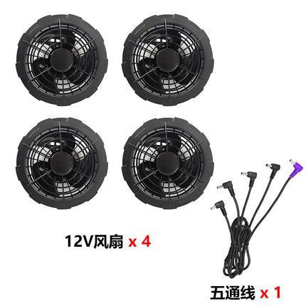 New Summer Fan Clothes Construction Site Cooling Air-Conditioning Clothes Outdoor Reflective Strip Air-Conditioning Clothes Men's Style with Fan