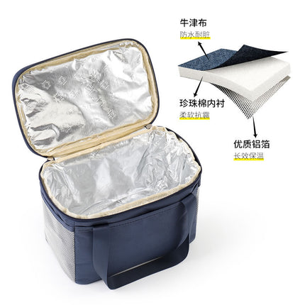 Portable Lunch Box Lunch Bag for Office Workers and Students to Bring Meals, Portable Large-Capacity Thermal Bag, Thickeneded Waterproof Aluminum Foil to Lock the Temperature