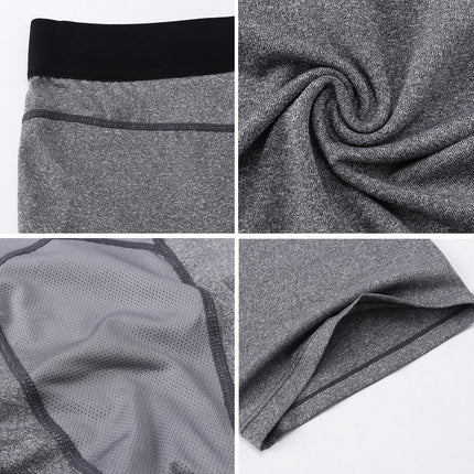 Men's PRO Tight Sports Shorts Basketball Running Fitness Training Mesh Stitching Quick Drying High Stretch Shorts