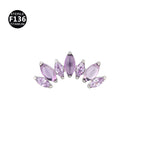 Teeth m0.9 / Purple jade + purple zirconium [head only]